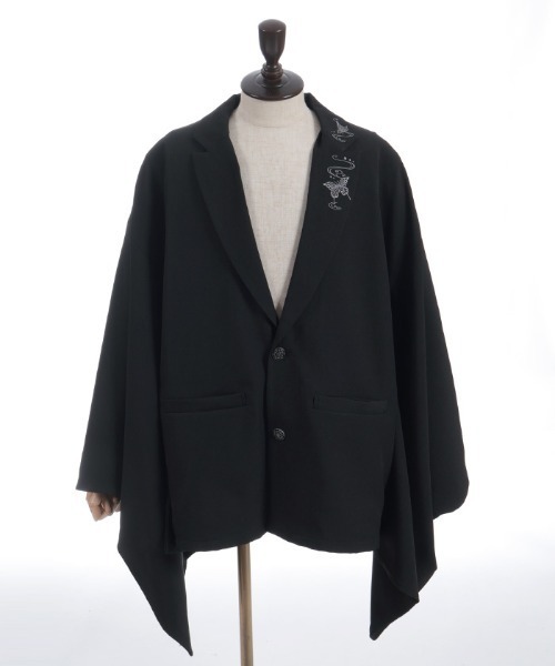 蝶刺繍和袖テーラードジャケット（テーラードジャケット）｜REZEN