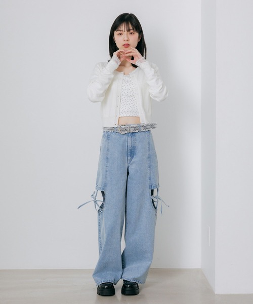 Heather(ヘザー)の「カップ付きレースカットソー 661899(Tシャツ/カットソー・レディース・オフホワイト/ホワイト系その他/グレー・S/M)」の19枚目の写真