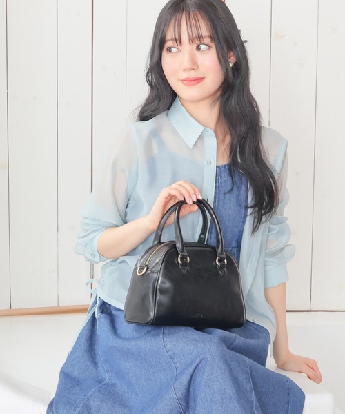 Honeys(ハニーズ)の「脇ドロストシアーシャツ(シャツ/ブラウス・レディース・ミント/ピンク/ホワイト/ブラック・L/M/S/SS)」の17枚目の写真