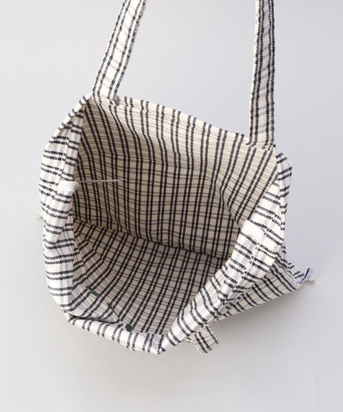 212 KITCHEN STORE(トゥワントゥキッチンストア)の「フレンチエピスリーマルシェトート CHECK/BLACK(エコバッグ/サブバッグ・レディース・その他・00)」の6枚目の写真