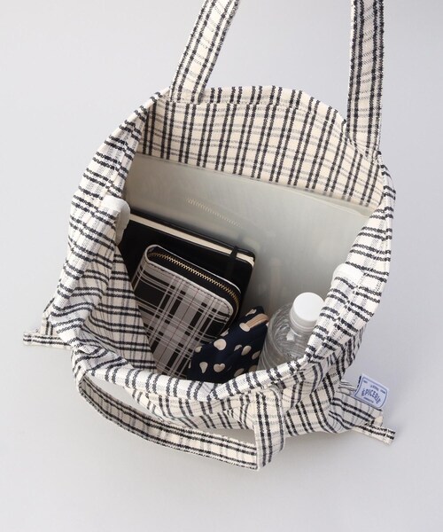 212 KITCHEN STORE(トゥワントゥキッチンストア)の「フレンチエピスリーマルシェトート CHECK/BLACK(エコバッグ/サブバッグ・レディース・その他・00)」の7枚目の写真