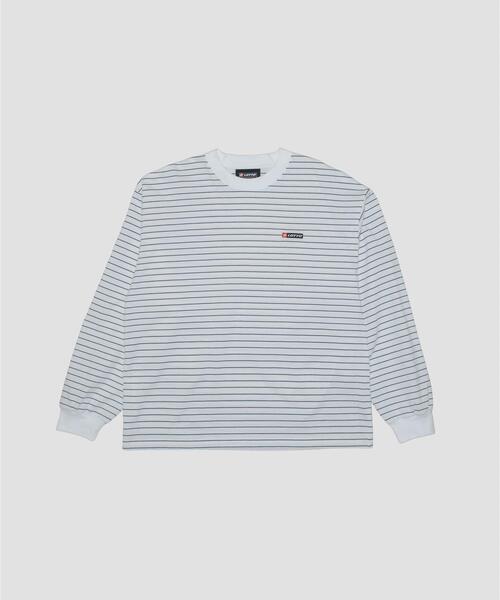 LOTTO（ロット）の「LOTTO　FINE BORDER LONG-SLEEVE T-SHIRTS（Tシャツ/カットソー・メンズ・ブラック/ホワイト・MEDIUM/LARGE/X-LARGE/XX-LARGE）」の7枚目の写真