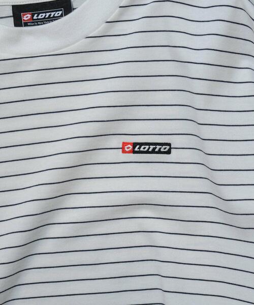 LOTTO（ロット）の「LOTTO　FINE BORDER LONG-SLEEVE T-SHIRTS（Tシャツ/カットソー・メンズ・ブラック/ホワイト・MEDIUM/LARGE/X-LARGE/XX-LARGE）」の8枚目の写真