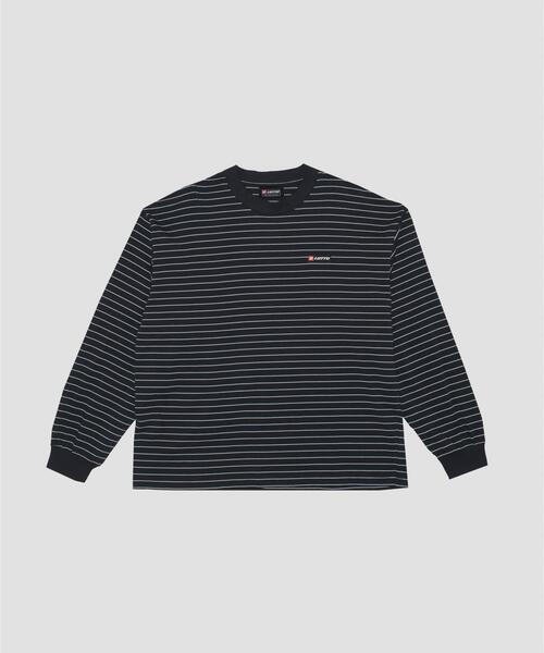 LOTTO（ロット）の「LOTTO　FINE BORDER LONG-SLEEVE T-SHIRTS（Tシャツ/カットソー・メンズ・ブラック/ホワイト・MEDIUM/LARGE/X-LARGE/XX-LARGE）」の11枚目の写真