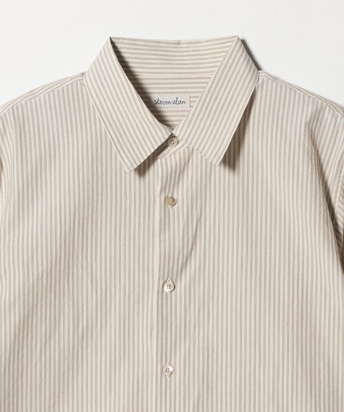 Steven Alan（スティーブンアラン）の「＜Steven Alan＞コットン ボイル シャツ（シャツ/ブラウス・レディース・ナチュラル/オフホワイト/ケリーグリーン・M/L/S）」の5枚目の写真