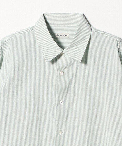 Steven Alan(スティーブンアラン)の「<Steven Alan>コットン ボイル シャツ(シャツ/ブラウス・レディース・ナチュラル/オフホワイト/ケリーグリーン・M/L/S)」の16枚目の写真