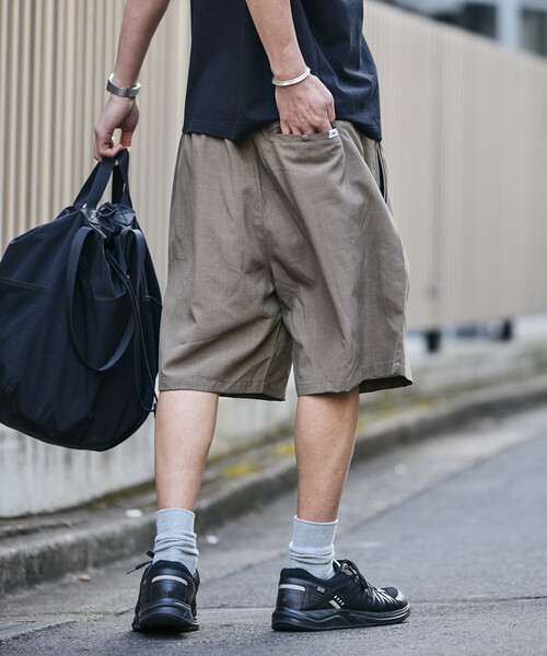 FREAK'S STORE(フリークスストア)の「<UVカット・接触冷感・吸水速乾> AiRide/エアライド ポケッタブル イージーショーツ 短パン ハーフパンツ ショートパンツ 限定展開(その他パンツ・メンズ・チャコールグレー/ベージュ/グレー系その他/ブラック・MEDIUM/SMALL/LARGE)」の22枚目の写真