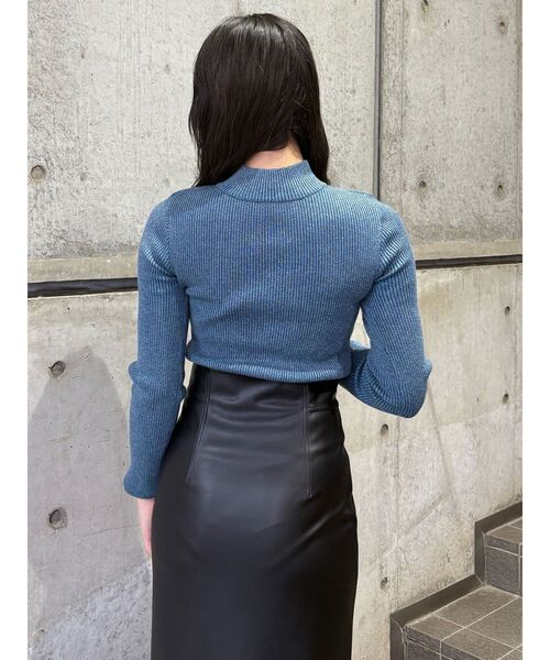 MURUA（ムルーア）の「チャイナタイトニット（ニット/セーター・レディース・ブラック/ブルー/グレー・FREE）」の10枚目の写真