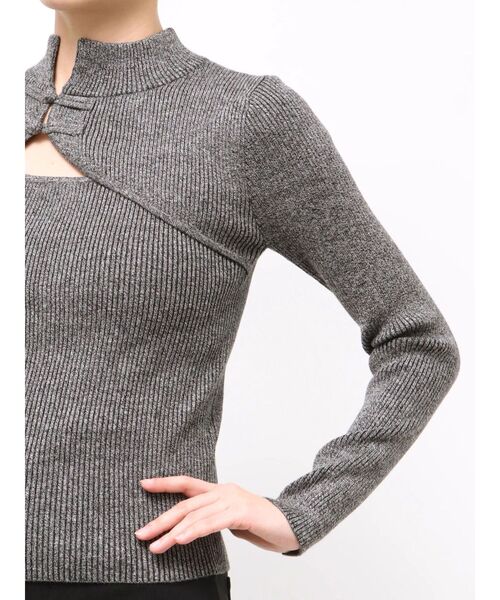 MURUA（ムルーア）の「チャイナタイトニット（ニット/セーター・レディース・ブラック/ブルー/グレー・FREE）」の16枚目の写真