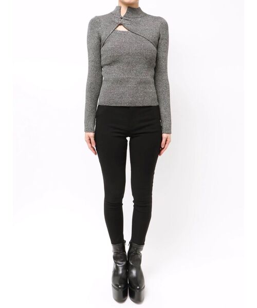 MURUA（ムルーア）の「チャイナタイトニット（ニット/セーター・レディース・ブラック/ブルー/グレー・FREE）」の19枚目の写真