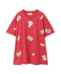 PINK HOUSE（ピンクハウス）の「Pロゴ＆ネームワッペン使いカットソーチュニック（チュニック）」