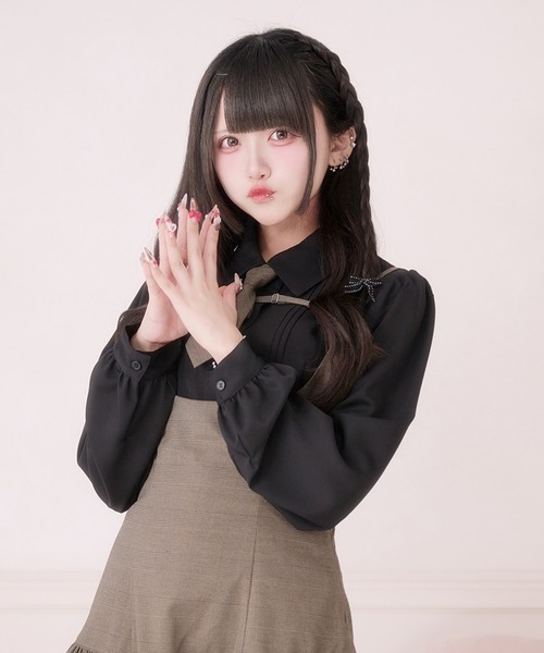 Pal elfy(パルエルフィー)の「ピンタックブラウス(シャツ/ブラウス・レディース・オフホワイト/ピンク/ブラック・フリー)」の13枚目の写真