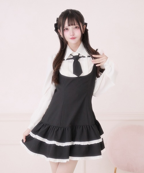 Pal elfy(パルエルフィー)の「ピンタックブラウス(シャツ/ブラウス・レディース・オフホワイト/ピンク/ブラック・フリー)」の9枚目の写真