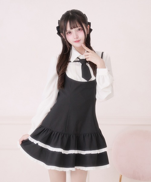 Pal elfy(パルエルフィー)の「ピンタックブラウス(シャツ/ブラウス・レディース・オフホワイト/ピンク/ブラック・フリー)」の6枚目の写真