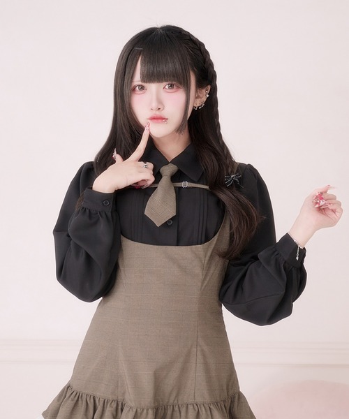 Pal elfy(パルエルフィー)の「ピンタックブラウス(シャツ/ブラウス・レディース・オフホワイト/ピンク/ブラック・フリー)」の14枚目の写真
