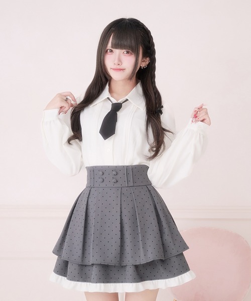 Pal elfy(パルエルフィー)の「ピンタックブラウス(シャツ/ブラウス・レディース・オフホワイト/ピンク/ブラック・フリー)」の10枚目の写真