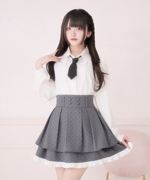 Pal elfy(パルエルフィー)の「ピンタックブラウス(シャツ/ブラウス・レディース・オフホワイト/ピンク/ブラック・フリー)」の11枚目の写真