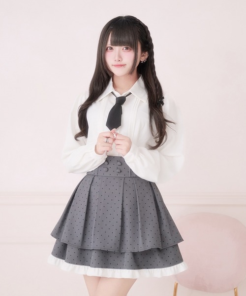 Pal elfy(パルエルフィー)の「ピンタックブラウス(シャツ/ブラウス・レディース・オフホワイト/ピンク/ブラック・フリー)」の12枚目の写真