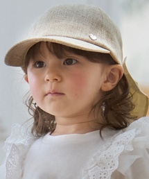 petit main（プティマイン）の「【UV加工】日よけリボンキャップ（キャップ）」