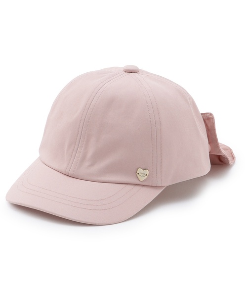 petit main（プティマイン）の「【UV加工】日よけリボンキャップ（キャップ・キッズ・オフホワイト/ライトピンク/ブルー/ベージュ・50cm/54cm/52cm）」の9枚目の写真