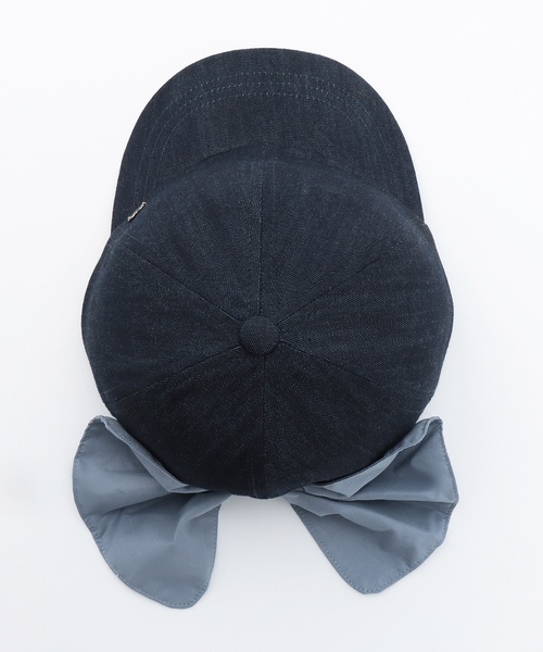 petit main（プティマイン）の「【UV加工】日よけリボンキャップ（キャップ・キッズ・オフホワイト/ライトピンク/ブルー/ベージュ・50cm/54cm/52cm）」の17枚目の写真