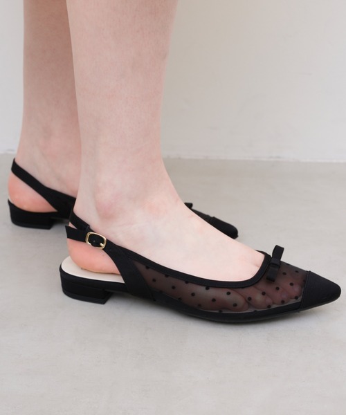 Launa lea(ラウナレア)の「【26春夏新作】ポインテッドトゥチュールバックベルトパンプス(0621)(パンプス・レディース・シルバー/ブラック/ミント/シルバー系その他・25.5cm/25.0cm/23.5cm/23.0cm/22.5cm/22.0cm/24.5cm/24.0cm)」の9枚目の写真