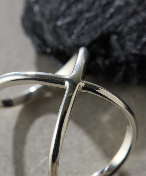 COLLAGE GALLARDAGALANTE（コラージュガリャルダガランテ）の「Sivelle./Silver925　ダブルリング（リング・レディース・シルバー・FREE）」の5枚目の写真