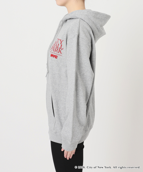JOURNAL STANDARD（ジャーナルスタンダード）の「NYC JS ZIP HOODIE（パーカー・レディース・ライトグレー/チャコールグレー・FREE）」の18枚目の写真