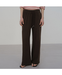 Ribbed sweat pants [TISP05PT04]_Brown