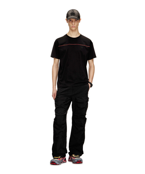 DIESEL(ディーゼル)の「メンズ Tシャツ T-NORM-PIPING(Tシャツ/カットソー・メンズ・オフホワイト/ブラック・X-SMALL/LARGE/XX-LARGE/SMALL/XXX-LARGE/MEDIUM/X-LARGE)」の7枚目の写真