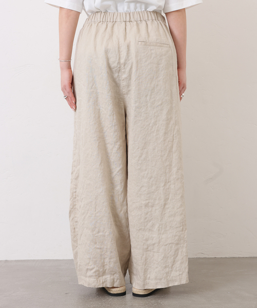 JOURNAL STANDARD LUXE（ジャーナルスタンダード　ラックス）の「フレンチリネンツイル ラップパンツ（その他パンツ・レディース・ベージュ/ブラック・FREE）」の17枚目の写真