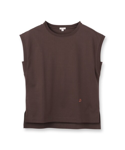 DRESSTERIOR（ドレステリア）の「【接触冷感／抗菌防臭／消臭】アイスクリアコットンフレンチスリーブT（Tシャツ/カットソー・レディース・ブラウン系その他/ブラック/ライトイエロー系/ベージュ/ダークグレー/ホワイト・38/36/34）」の7枚目の写真