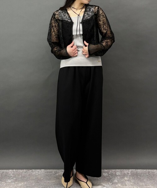 NICOLE white（ニコルホワイト）の「レースｘフリンジブラウス（シャツ/ブラウス・レディース・ブラック・FREE）」の16枚目の写真