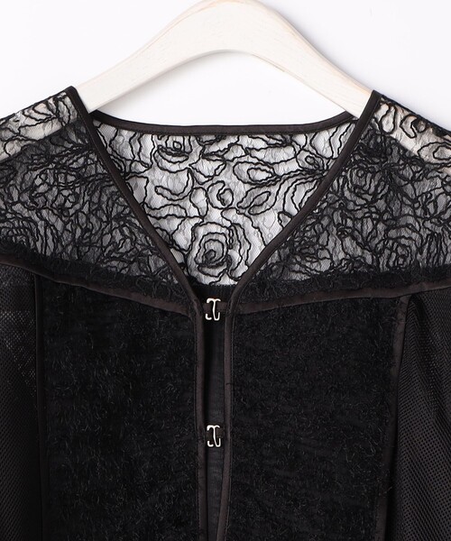 NICOLE white（ニコルホワイト）の「レースｘフリンジブラウス（シャツ/ブラウス・レディース・ブラック・FREE）」の19枚目の写真