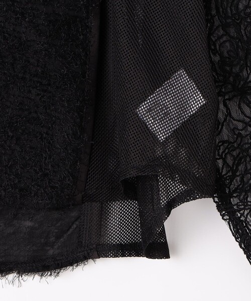 NICOLE white（ニコルホワイト）の「レースｘフリンジブラウス（シャツ/ブラウス・レディース・ブラック・FREE）」の21枚目の写真