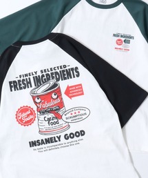 SITRY | Raglan Sleeve ＆ Ringer Print T-shirt/接触冷感 オーバーサイズ ヴィンテージライク ラグランスリーブ リンガーTシャツ 半袖Tシャツ レディース メンズ(Tシャツ/カットソー)