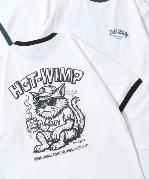 SITRY（シトリー）の「Raglan Sleeve ＆ Ringer Print T-shirt/接触冷感 オーバーサイズ ヴィンテージライク ラグランスリーブ リンガーTシャツ 半袖Tシャツ レディース メンズ（Tシャツ/カットソー・メンズ・ホワイト系その他3/ホワイト×グリーン/ホワイト×ブラック/ホワイト系その他/ホワイト系その他4/ホワイト系その他2/ホワイト系その他5/ホワイト×レッド・L/M）」の5枚目の写真
