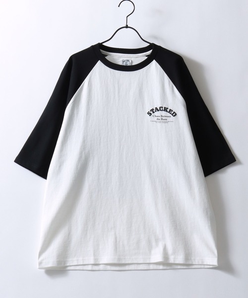 SITRY（シトリー）の「Raglan Sleeve ＆ Ringer Print T-shirt/接触冷感 オーバーサイズ ヴィンテージライク ラグランスリーブ リンガーTシャツ 半袖Tシャツ レディース メンズ（Tシャツ/カットソー・メンズ・ホワイト系その他3/ホワイト×グリーン/ホワイト×ブラック/ホワイト系その他/ホワイト系その他4/ホワイト系その他2/ホワイト系その他5/ホワイト×レッド・L/M）」の11枚目の写真