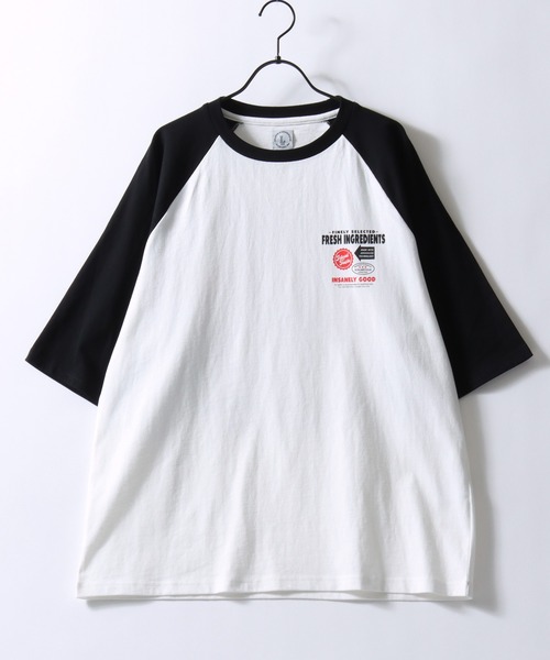 SITRY（シトリー）の「Raglan Sleeve ＆ Ringer Print T-shirt/接触冷感 オーバーサイズ ヴィンテージライク ラグランスリーブ リンガーTシャツ 半袖Tシャツ レディース メンズ（Tシャツ/カットソー・メンズ・ホワイト系その他3/ホワイト×グリーン/ホワイト×ブラック/ホワイト系その他/ホワイト系その他4/ホワイト系その他2/ホワイト系その他5/ホワイト×レッド・L/M）」の17枚目の写真
