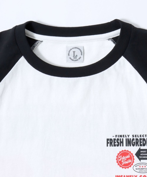 SITRY（シトリー）の「Raglan Sleeve ＆ Ringer Print T-shirt/接触冷感 オーバーサイズ ヴィンテージライク ラグランスリーブ リンガーTシャツ 半袖Tシャツ レディース メンズ（Tシャツ/カットソー・メンズ・ホワイト系その他3/ホワイト×グリーン/ホワイト×ブラック/ホワイト系その他/ホワイト系その他4/ホワイト系その他2/ホワイト系その他5/ホワイト×レッド・L/M）」の21枚目の写真