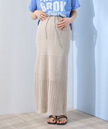 Rosemadame（ローズマダム）の「透かし編みニットスカート（マタニティ～産後）妊婦服 産前・産後対応（マタニティウェア/グッズ）」