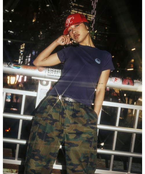 KEBOZ（ケボズ）の「W BB S/S TEE（Tシャツ/カットソー・レディース・ホワイト/ライトイエロー/ネイビー・ONE SIZE）」の20枚目の写真