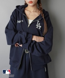 MLB（メジャーリーグベースボール）の「【MLB/メジャーリーグベースボール】別注オーバーサイズジップパーカー/セットアップ対応/ユニセックス（パーカー）」