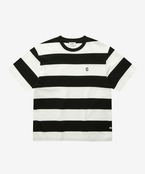 COVERNAT(カバーナット)の「STRIPE RUGBY ROUND T-SHIRT(Tシャツ/カットソー・メンズ・ダークネイビー/ブラック・X-LARGE/LARGE/MEDIUM/SMALL/X-SMALL)」の2枚目の写真