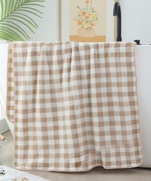 SHEPP（シープ）の「【2枚セット】ギンガムチェック ふわもこフェイスタオル（タオル）」