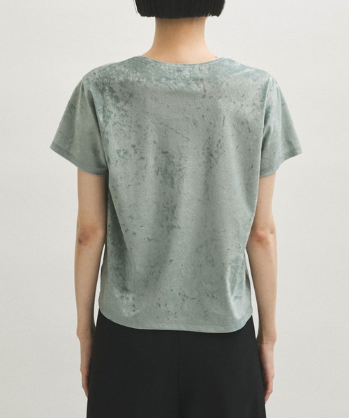 ADAM ET ROPE'(アダムエロペ)の「クラッシュベロアTEE(Tシャツ/カットソー・レディース・ブルー系その他6/オフホワイト/ブラウン系その他3/ネイビー・FREE)」の21枚目の写真