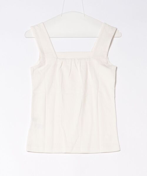 PREFERIR(プレフェリール)の「スクエアネック タンクトップ|ブラ紐隠し インナー 見せない ノースリーブ 着回し ベーシック カットソー(タンクトップ・レディース・ホワイト/チャコールグレー/ブラック・MEDIUM/LARGE)」の11枚目の写真