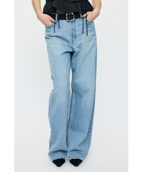 MOUSSY(マウジー)の「LOW SLUNG STRAIGHT(デニムパンツ・レディース・ライトブルー/ブルー・0/1/2)」の20枚目の写真