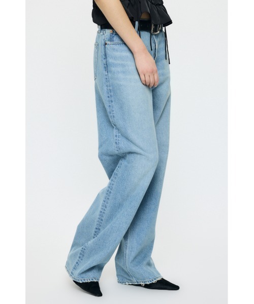MOUSSY(マウジー)の「LOW SLUNG STRAIGHT(デニムパンツ・レディース・ライトブルー/ブルー・0/1/2)」の21枚目の写真