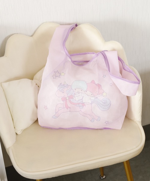 FUNALIVE（ファンアライブ）の「サンリオ リトルツインスターズ メッシュバッグ（エコバッグ/サブバッグ・レディース・ピンク系・ONE SIZE）」の2枚目の写真
